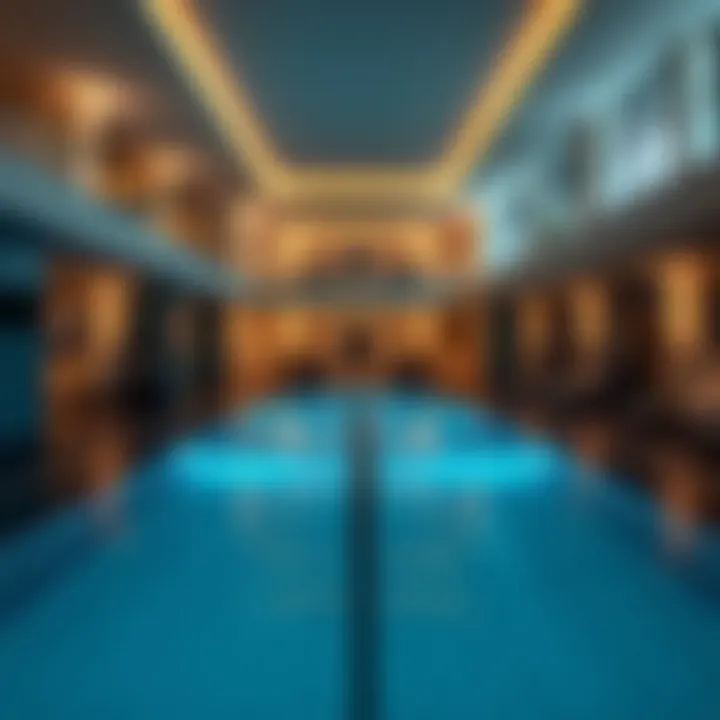 Luxurious amenities offered at Olivia Residence including pool and fitness center