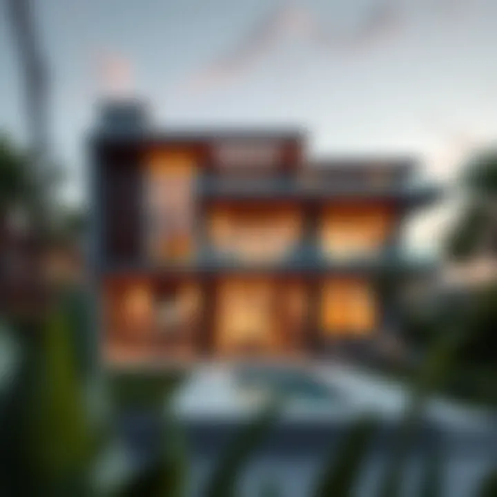 Stunning exterior view of Olivia Residence showcasing innovative architectural design