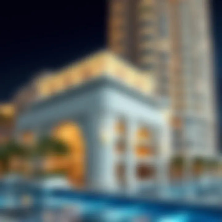 Architectural details of Pearl Plaza Tower