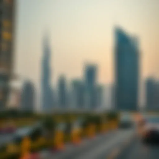 A modern skyline showcasing Dubai's luxury real estate developments