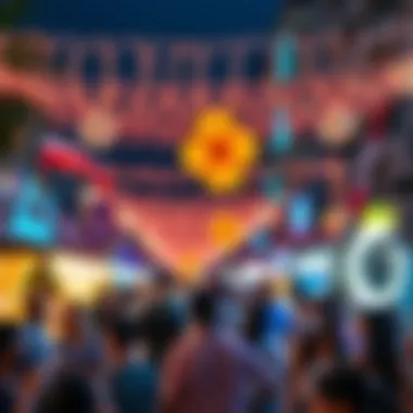 Festive Atmosphere of Dubai's Public Holidays Celebratory gatherings during public holidays in Dubai