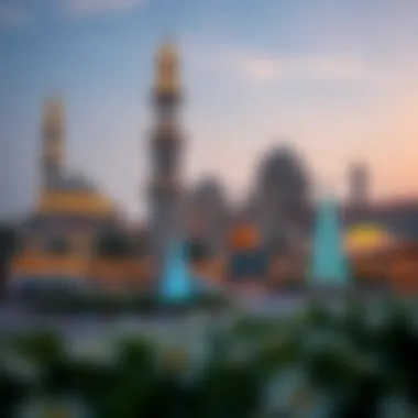 Dubai's Landmarks Celebrating Tradition Iconic landmarks adorned for holiday celebrations