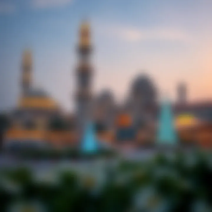 Dubai's Landmarks Celebrating Tradition Iconic landmarks adorned for holiday celebrations