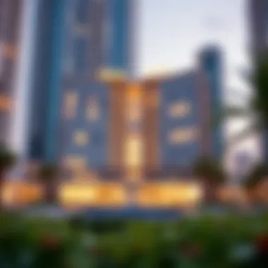 A stunning view of Radiant Square showcasing its architectural design