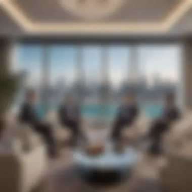 Strategic Discussion in Real Estate Real estate professionals engaging in a strategic meeting