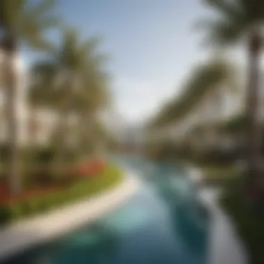 Landscaped Gardens of Reem Island Villas Beautiful landscaped gardens surrounding Reem Island villas