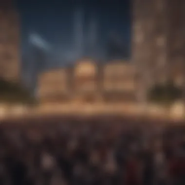 Celebrating the Opera: Community Engagement Crowds enjoying an opera event in Downtown Dubai