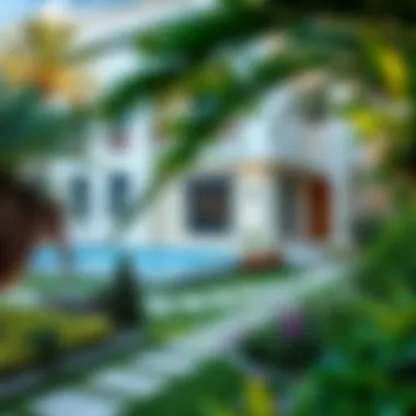 Enchanting Garden Surrounding a Villa Beautiful garden surrounding a villa for rent