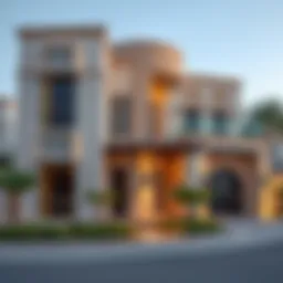 Luxurious villa exterior in Al Siyouh