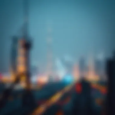 Economic Influence of Rostamani Tower on Dubai Dynamic Dubai skyline highlighting Rostamani Tower's economic impact