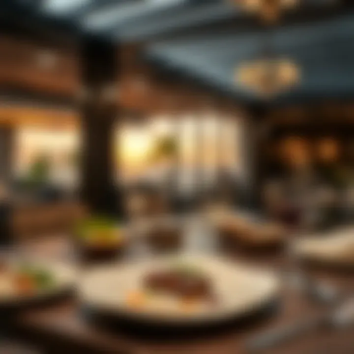 Gourmet dining experience at Seven Palm