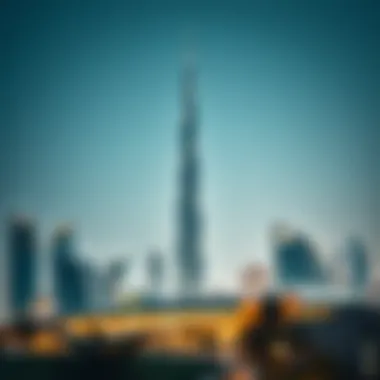 Panoramic view of Dubai's skyline featuring Shaha Tower