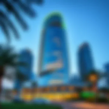 Exterior view of Shaha Tower showcasing its modern architecture