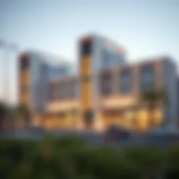 Architectural rendering of Shamsa Expo City showcasing modern design