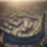 Aerial view of the South Bay Project site showcasing the vast development area.