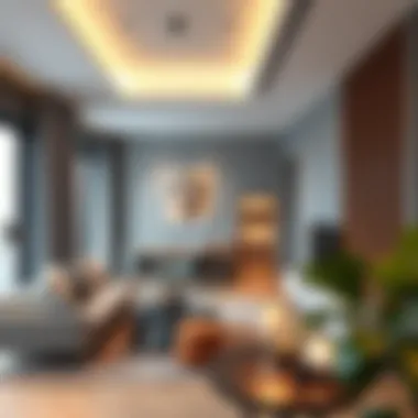 Modern Interior of a Studio Flat Interior of a modern studio flat in International City, highlighting space and design.