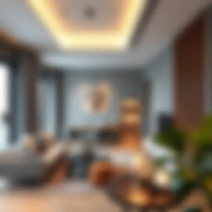 Modern Interior of a Studio Flat Interior of a modern studio flat in International City, highlighting space and design.