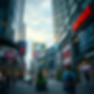 Graphical representation of the socio-economic impact of megamalls on urban environments