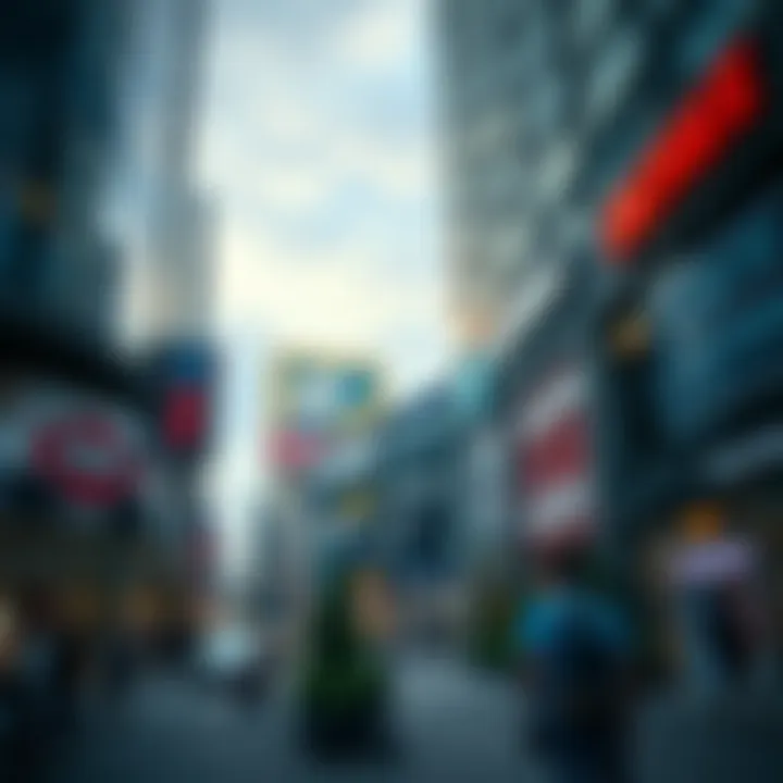 Graphical representation of the socio-economic impact of megamalls on urban environments