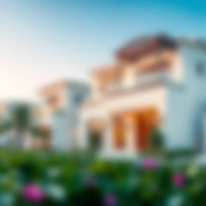 Modern architectural design of villas in The Meadows, highlighting elegance and luxury