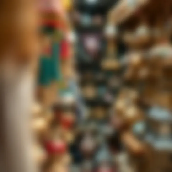 A display of traditional crafts and artifacts that reflect the rich cultural heritage found in UAE markets.