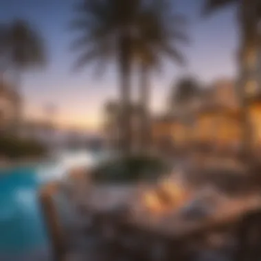 Lifestyle at The Pointe Beach Vibrant lifestyle scene at The Pointe Beach with outdoor dining and entertainment options