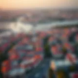 Aerial view showcasing the vibrant community of Al Nahda