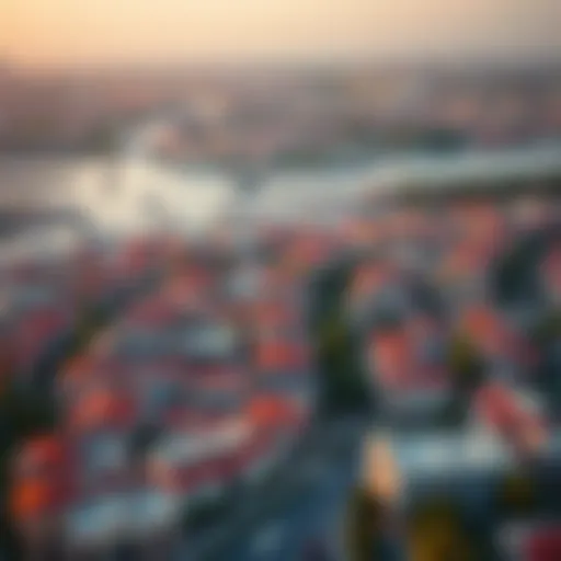 Aerial view showcasing the vibrant community of Al Nahda