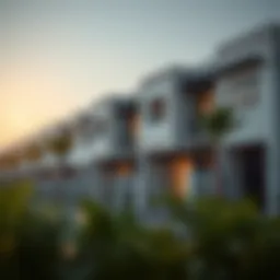 Elegant design of Arabella townhouses showcasing modern architecture