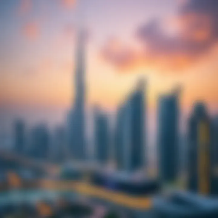 Dubai skyline and real estate