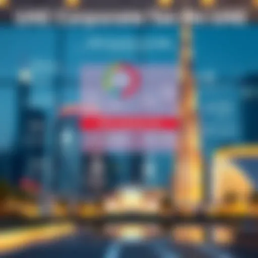 Detailed infographic illustrating UAE corporate tax structure