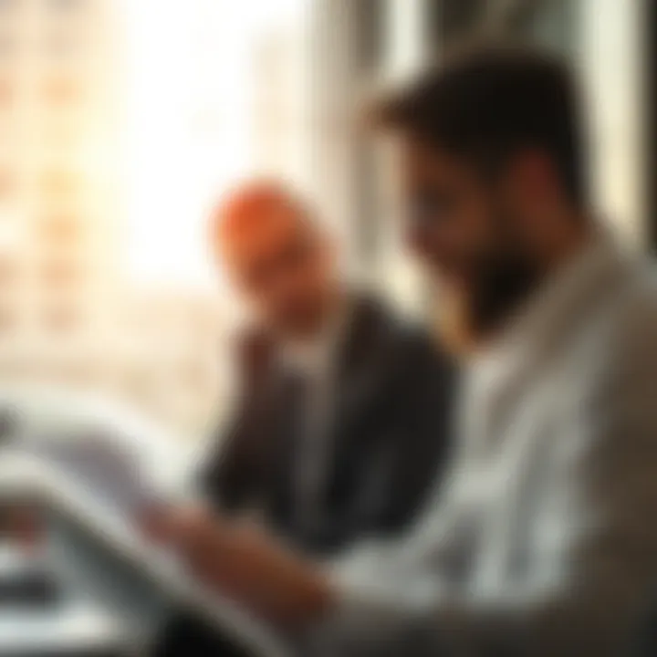 Financial professional analyzing market trends