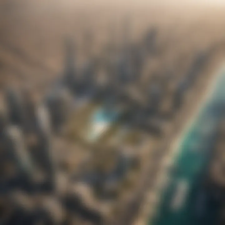 Aerial view of Dubai's skyline showcasing iconic real estate.