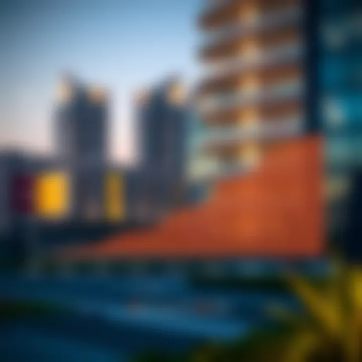 Graph illustrating property value trends in Dubai