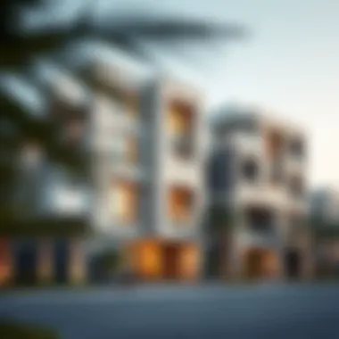 A modern residential building showcasing architectural elegance in the UAE