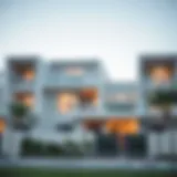 Modern architectural design of off-plan property in Dubai