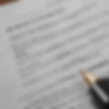 Detailed Look at Rental Contracts A close-up view of a rental contract document with legal text and signatures.