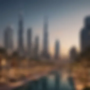 Dubai Real Estate Landscape A skyline of Dubai showcasing residential buildings to symbolize the real estate market.