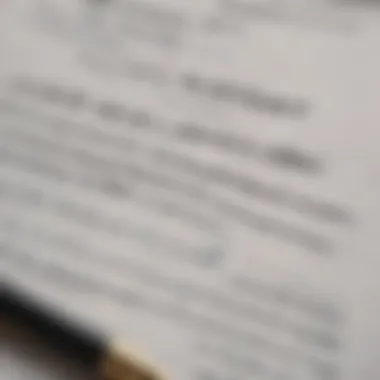 Understanding Rental Agreements A close-up of a rental agreement document with a pen