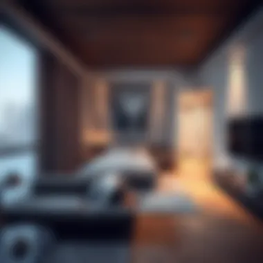 Contemporary Studio Apartment Interior Contemporary studio apartment interior showcasing design elegance