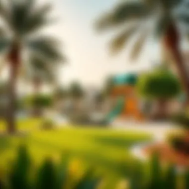 Community park in مدينة بدر illustrating family-friendly amenities