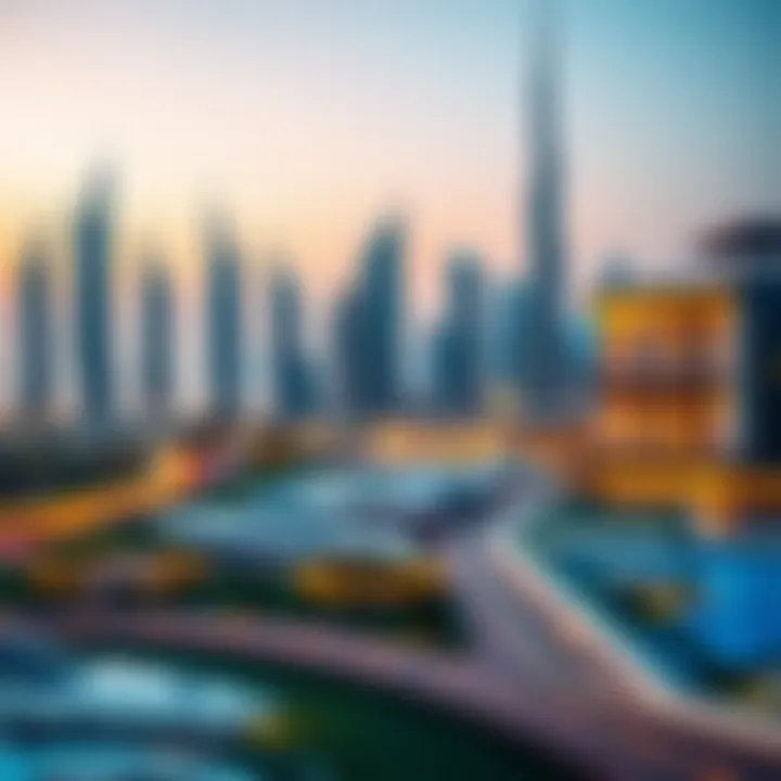 Stunning skyline of مدينة بدر in Dubai showcasing modern architecture