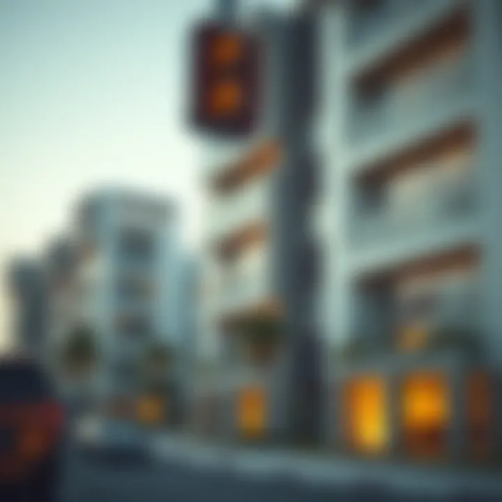 Modern residential buildings in Dubai