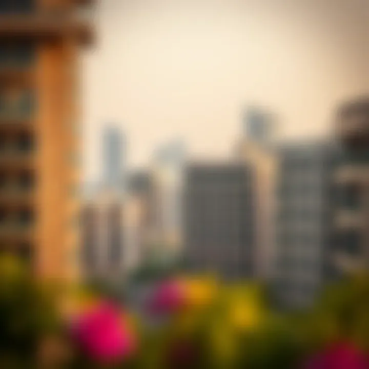 Deira's Urban Landscape View of Deira skyline showcasing residential buildings