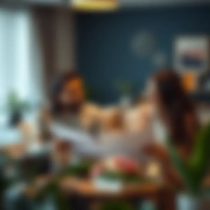 Couple discussing legal documents in a cozy setting