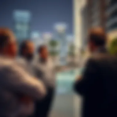 Investors Exploring Opportunities in Real Estate Investors discussing opportunities in Dubai's real estate