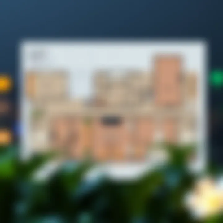 Detailed floor plan of Waters Edge showcasing layout