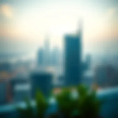 Breathtaking Skyline from Zahrat Al Nahda's Rooftop Panoramic view from the rooftop terrace of Zahrat Al Nahda Building illustrating Dubai's skyline